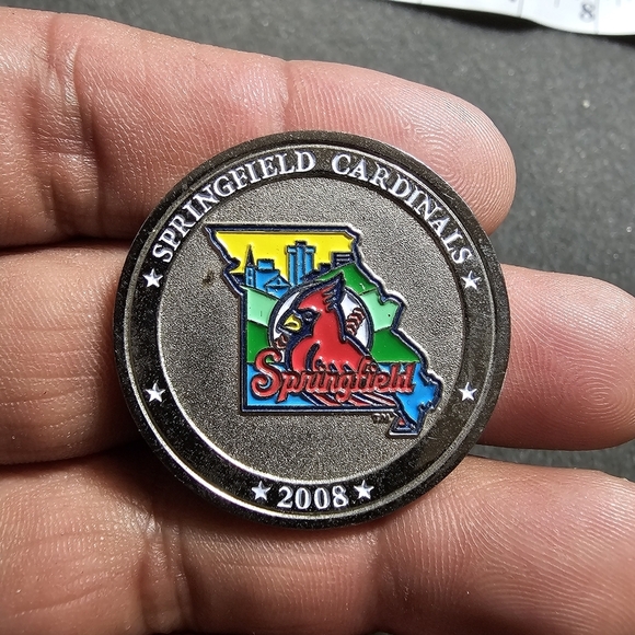 Springfield Cardinals 2008 Texas League All Star Game Silver Tone Coin Token com - Picture 1 of 3